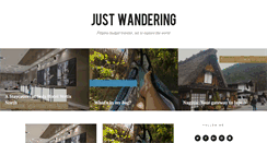 Desktop Screenshot of justwandering.org